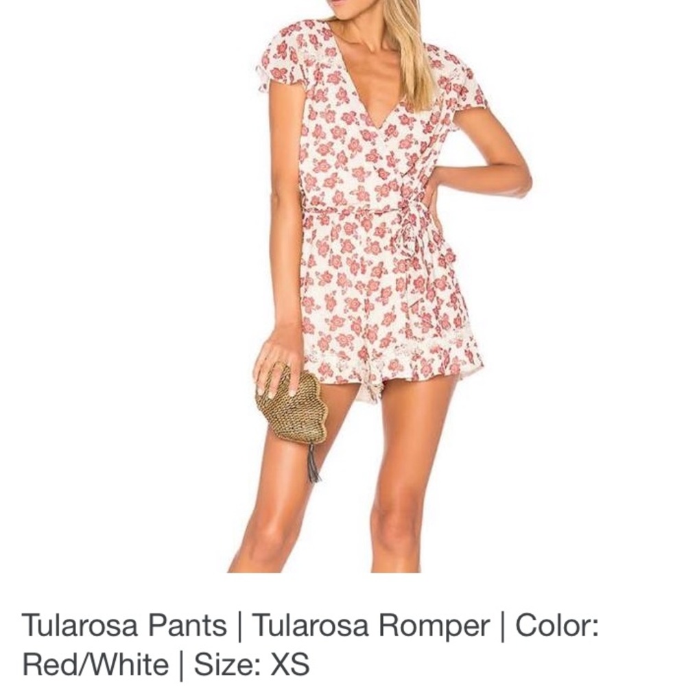 Tularosa Ashby Romper creme/red